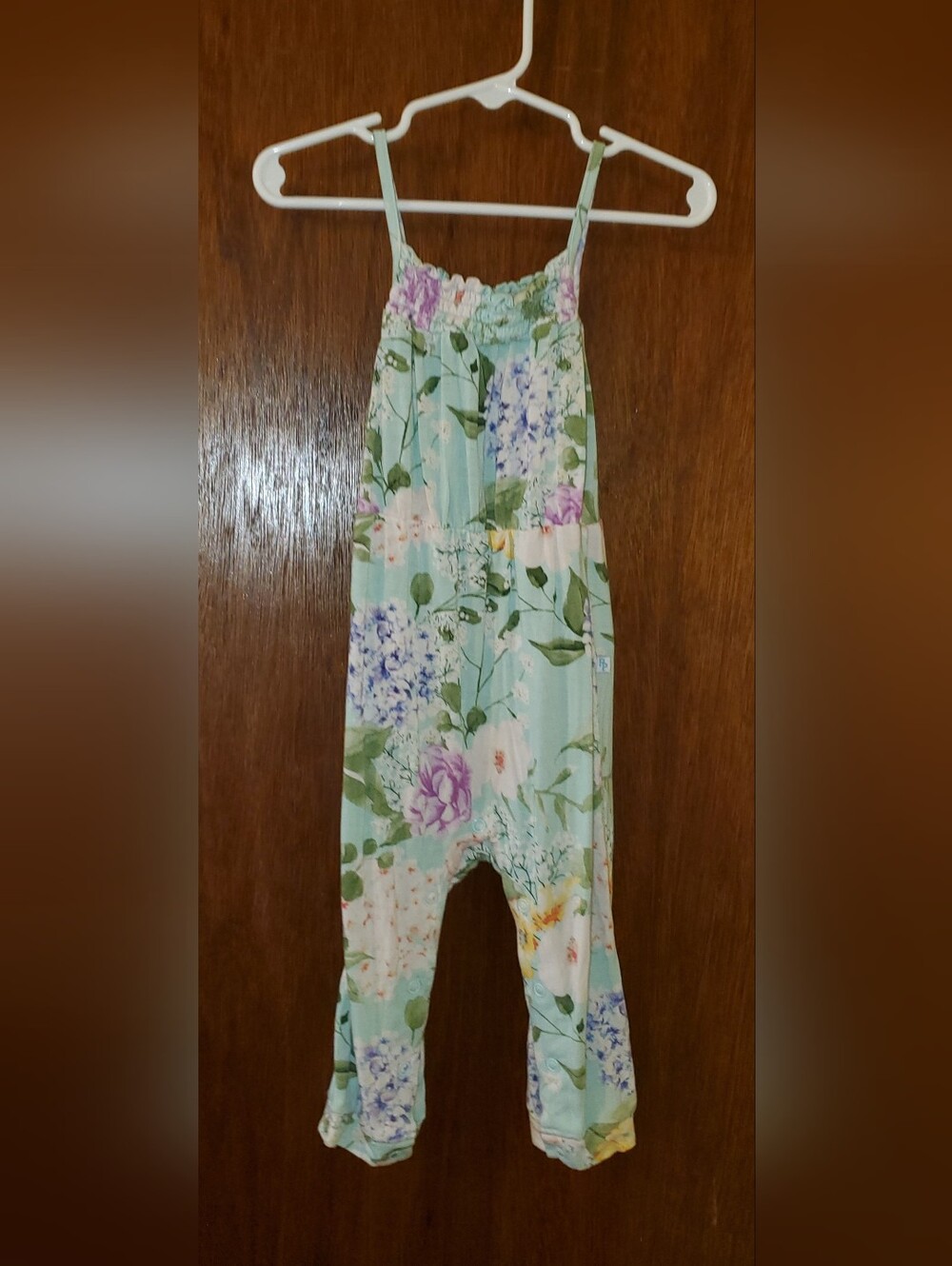Posh Peanut Bamboo Romper with Spaghetti Straps Sz 12-18 Months